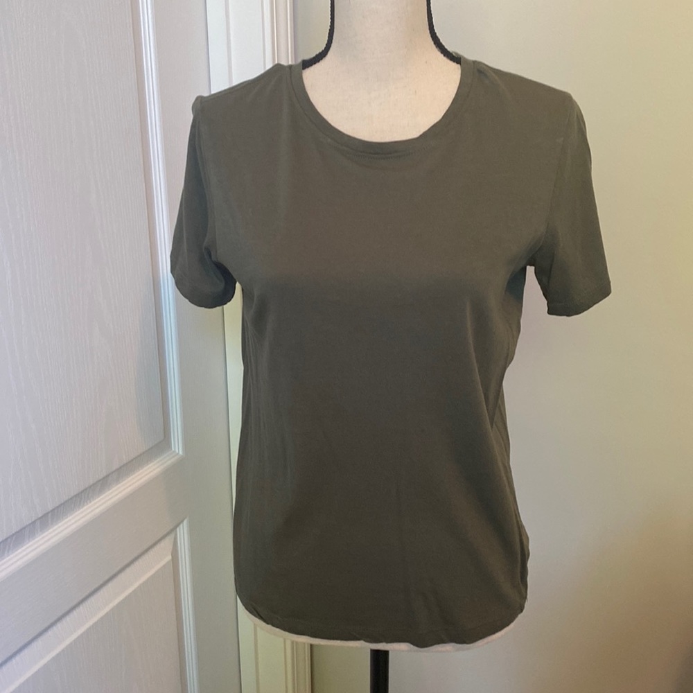 Dress Up Boutique-army green basic tee